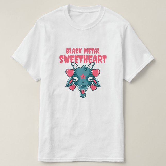 sött gethuvud baphomet t shirt (Design framsida)