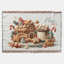 Sött Gingerbread House Jul