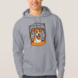 sött glad halloween hund hoodie