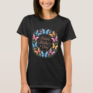 Sött Glad mors dag fjäril present till mamma T Shirt