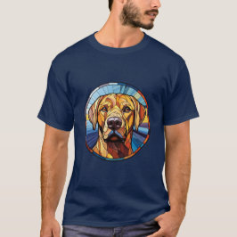 Sött glasaktigt Golden Labrador Hund T Shirt