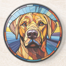 Sött glasaktigt Golden Labrador Hund Underlägg