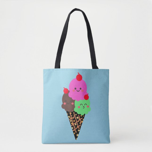 Sött glass - Kawaii rymdstrut Tygkasse (Framsida)