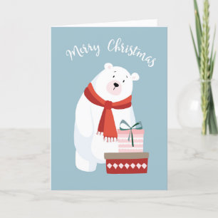 Sött God jul-kort för Polar Helgkort