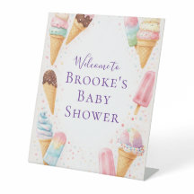 Sött gods glass Sprinkle Baby Shower Bord