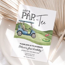 Sött golf-födelsedagsfirande, alla åldrar, Låt oss