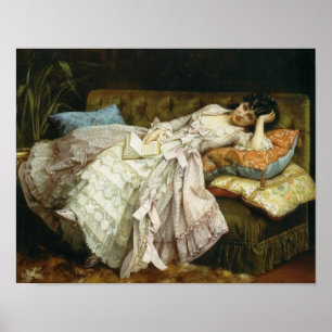 Sött göra ingenting av Auguste Toulmouche, 1877 Poster