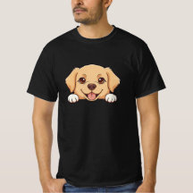 Sött Guld Retriever Valp Presente Kawaii Husdjur