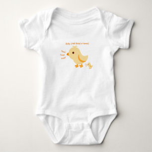 Sött Gult Babykyckling T Shirt