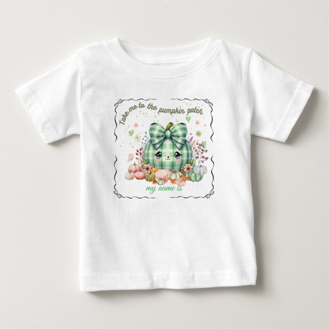 Sött Halloween-pumpadesign, kan anpassas T Shirt (Framsida)