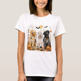 Sött Halloween-valp-grafik T Shirt
