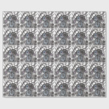 Sött Handritad Kanin Kanin Zen Doodle Presentpappe