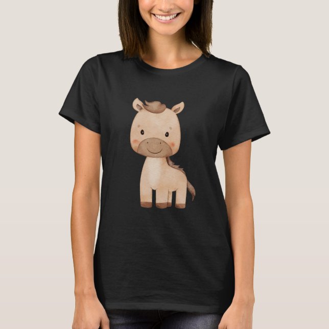 Sött häst  t shirt (Framsida)