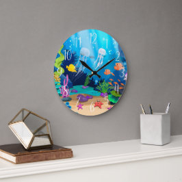 Sött hav, strandhus stor klocka