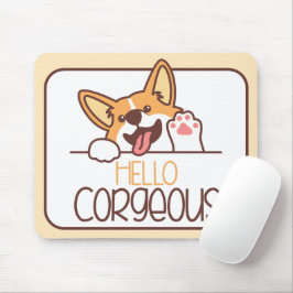 Sött Hej Corgi Hund Musmatta