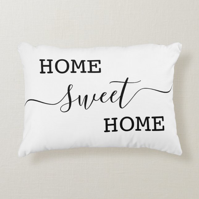 sött hem prydnadskudde (Framsidan)