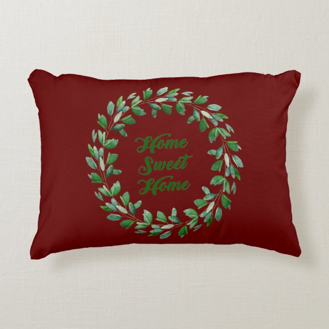 Sött hem prydnadskudde (Framsidan)