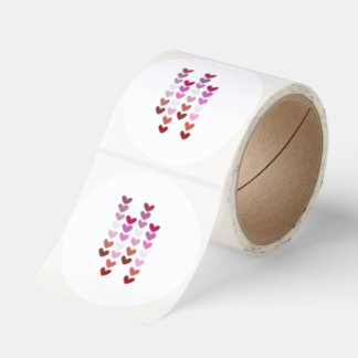 Sött hjärtdekal Kärlek & Alla hjärtans dag Estetik Runt Klistermärke