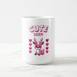 sött hjortmuggdesign kaffemugg