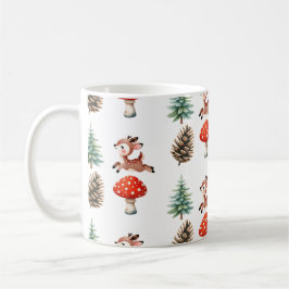 Sött hoppande babyren Christmas-mönster Kaffemugg