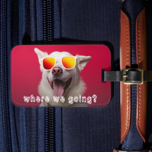 Sött Hund Foto Bagagebricka (Framsida Insitu 4)
