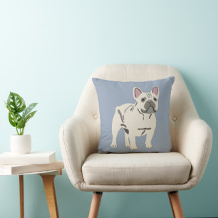 Sött hund, fransk bulldog kudde