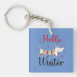Sött Hund Hej Vinter