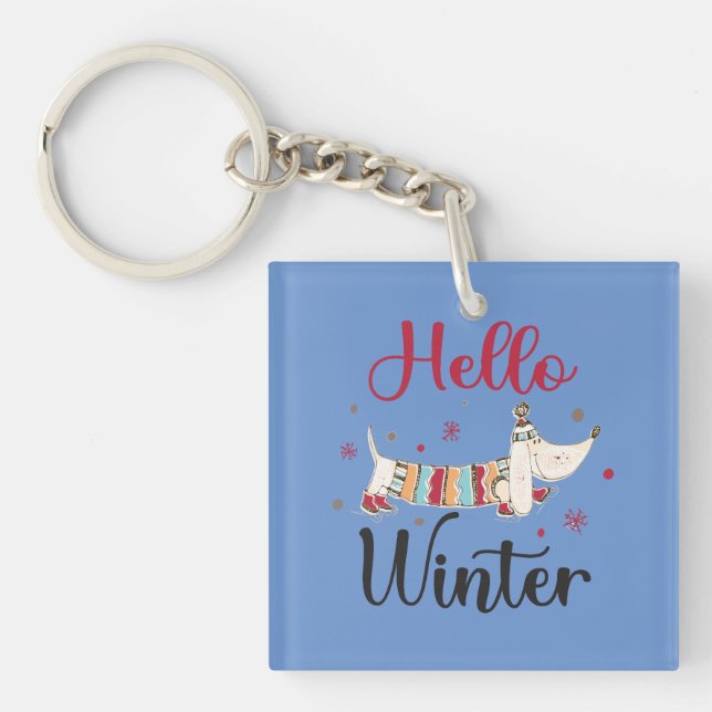 Sött Hund Hej Vinter  (Framsidan)