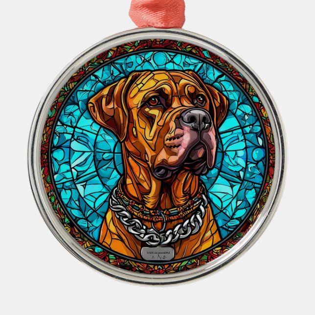 Sött Hund Julgransprydnad Metall (Framsidan)
