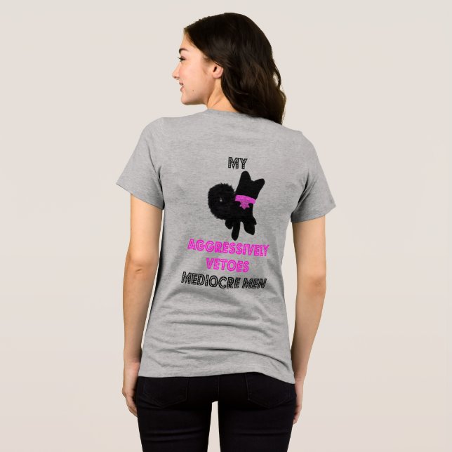 Sött hund med attityd t shirt (Baksida Full)