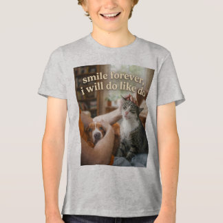 Sött hund- och kattbilder med rolig citatgrafik t shirt