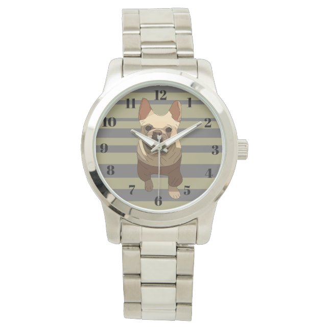 Sött hund, Randig Armbandsur (Framsida)