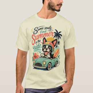 Sött Hund Road Trip Design T Shirt