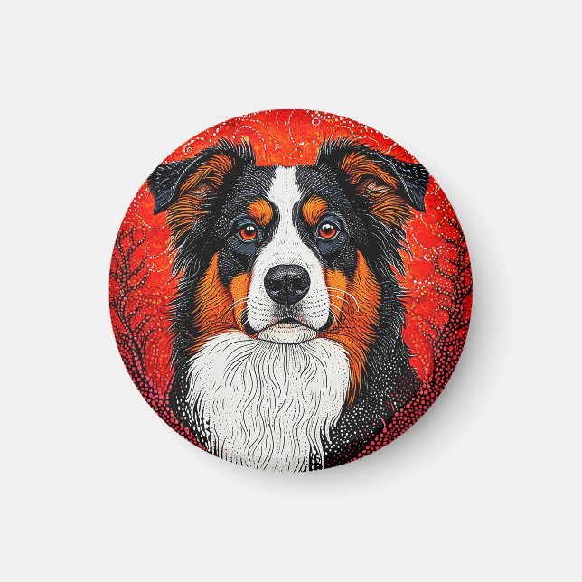 Sött hundansikte magnet (Framsidan)