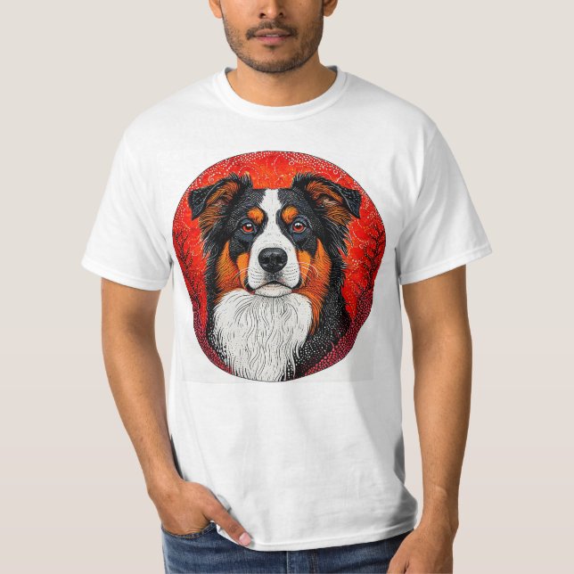 Sött hundansikte t shirt (Framsida)