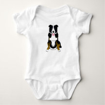 Sött hunddesign. baby body