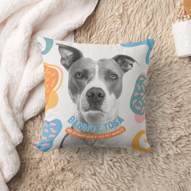 Sött Hundfilt Design Kudde (Filt)