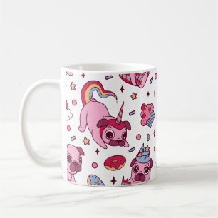 Sött hundmönster för hundälskare kaffemugg