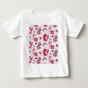 Sött hundmönster för hundälskare t shirt