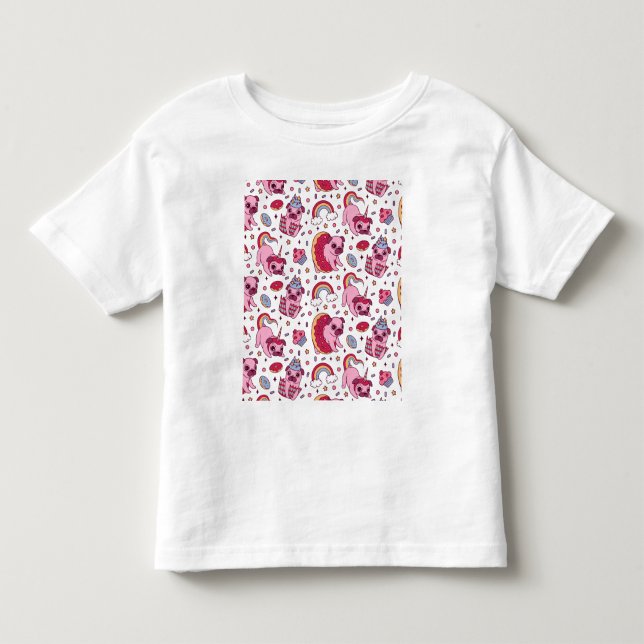 Sött hundmönster för hundälskare t shirt (Framsida)