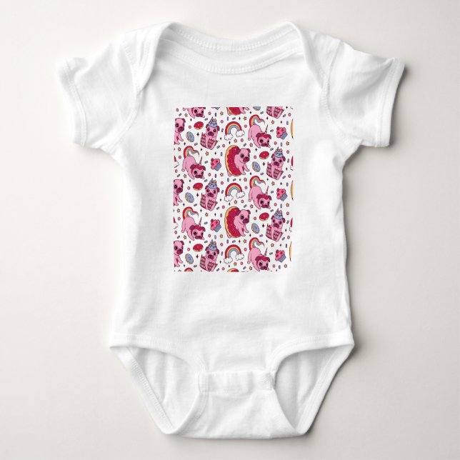 Sött hundmönster för hundälskare t shirt (Framsida)