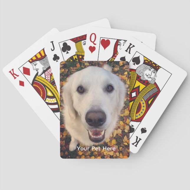 Sött hundpresent till husdjursföräldrar casinokort (Baksidan)