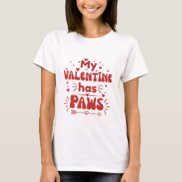 Sött hundvalentinspresent för djurälskare t shirt