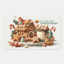 Sött hus av pepparkakor jul