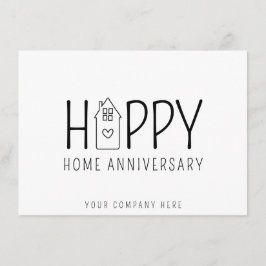 Sött hus Glad hemjubileum Fastighetsförmedling Kort