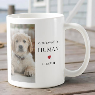 Sött Husdjur Foto Hund Namn Modernt Enkelt Kaffemugg