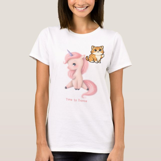 Sött husdjur kattälskare design t-shirt (Framsida)