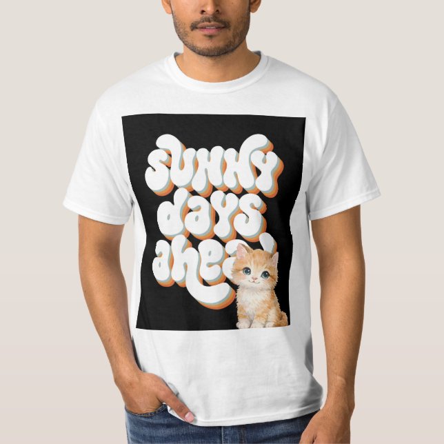 Sött husdjur kattälskare design t-shirt (Framsida)