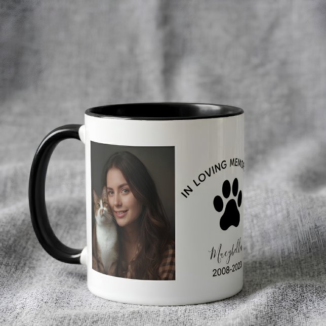 Sött husdjur kattcitat 2 fotokollage kaffe mugg (Skapare uppladdad)