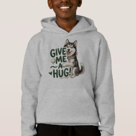 Sött Husky Ge Mig En Kram Kawaii Hund Design T Shirt